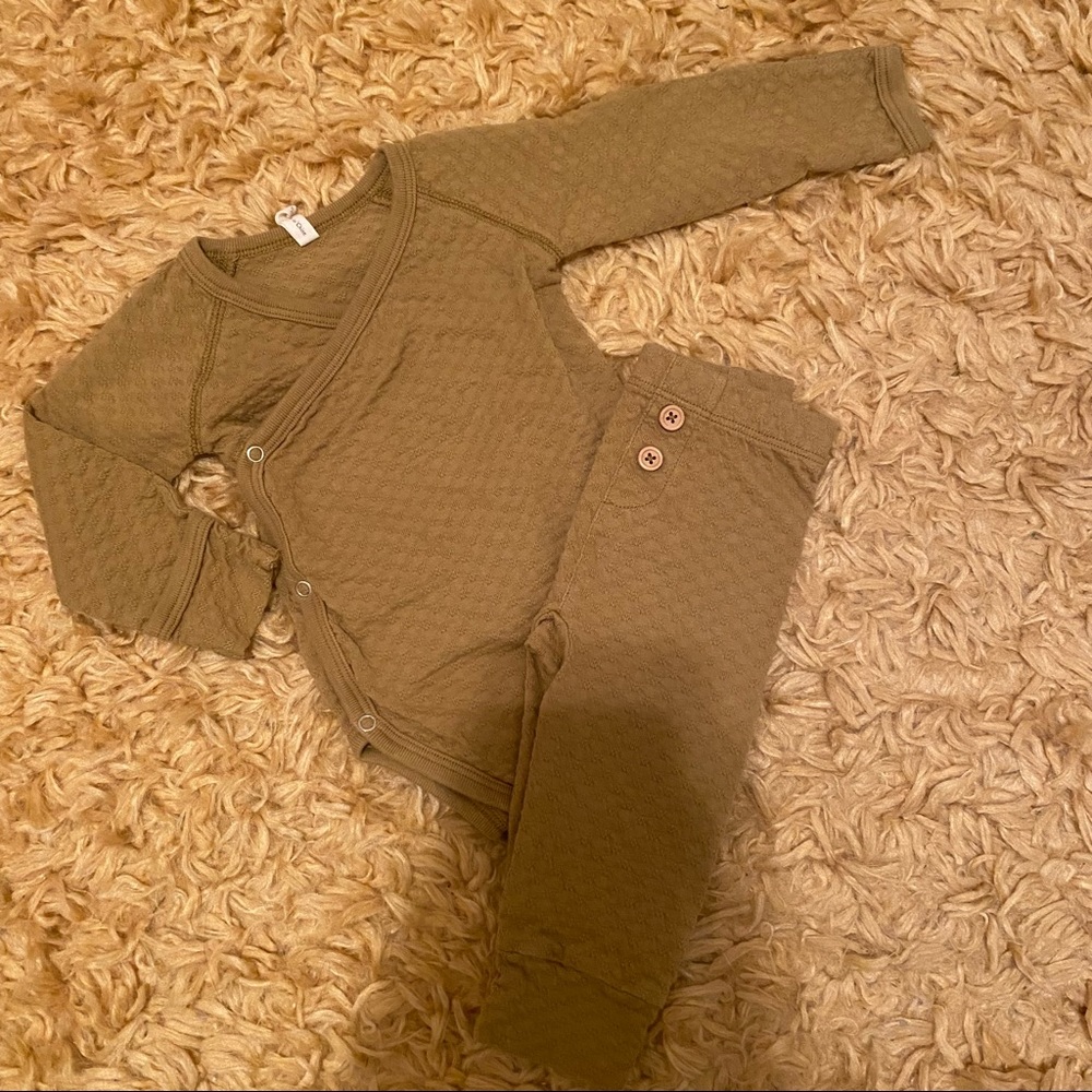 Quincy Mae Kimono Onesie Pant Set